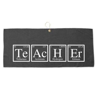 Funny Teacher Periodic Table Large Microfiber Waffle Golf Towel