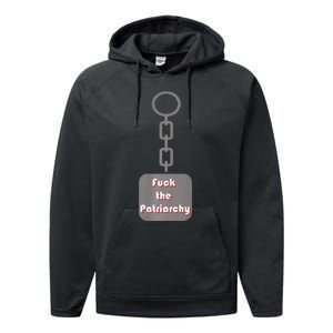 Fuck The Patriarchy Key Chain Performance Fleece Hoodie