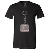 Fuck The Patriarchy Key Chain V-Neck T-Shirt