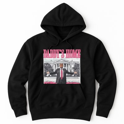 Funny Trump Pink Daddys Home Trump 2024 Hoodie