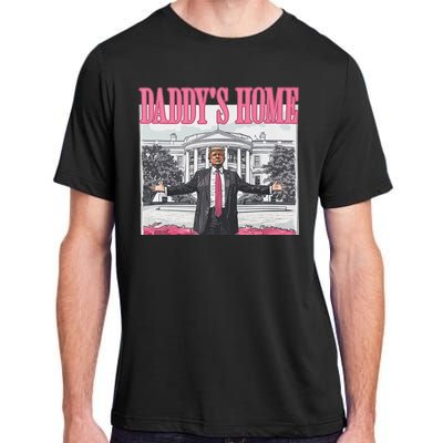 Funny Trump Pink Daddys Home Trump 2024 Adult ChromaSoft Performance T-Shirt