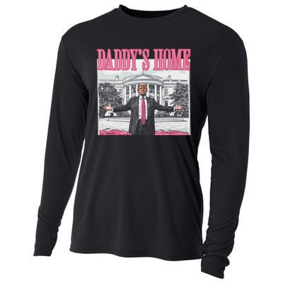 Funny Trump Pink Daddys Home Trump 2024 Cooling Performance Long Sleeve Crew