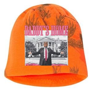 Funny Trump Pink Daddys Home Trump 2024 Kati - Camo Knit Beanie