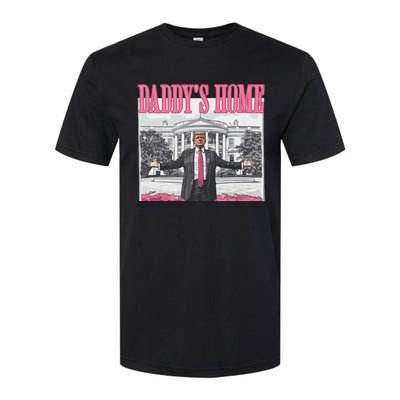 Funny Trump Pink Daddys Home Trump 2024 Softstyle CVC T-Shirt