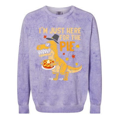 Funny Thanksgiving Pumpkin Pie Lover Gift Colorblast Crewneck Sweatshirt