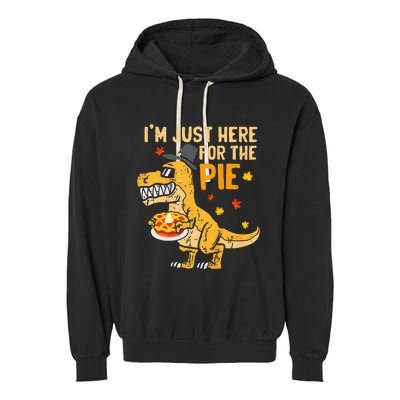 Funny Thanksgiving Pumpkin Pie Lover Gift Garment-Dyed Fleece Hoodie