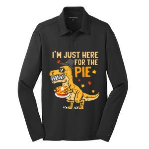 Funny Thanksgiving Pumpkin Pie Lover Gift Silk Touch Performance Long Sleeve Polo