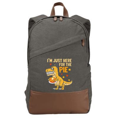 Funny Thanksgiving Pumpkin Pie Lover Gift Cotton Canvas Backpack