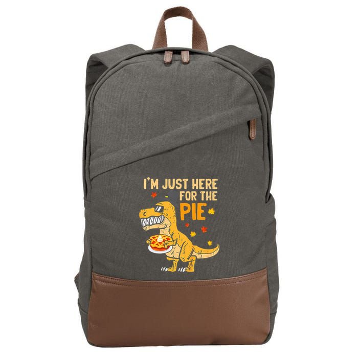 Funny Thanksgiving Pumpkin Pie Lover Gift Cotton Canvas Backpack