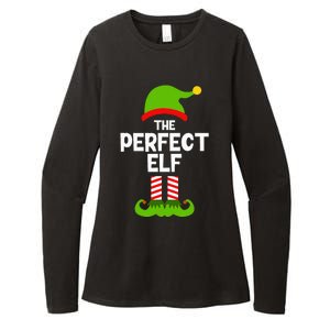 Funny The Perfect Elf Christmas Family Party Pajama Womens CVC Long Sleeve Shirt