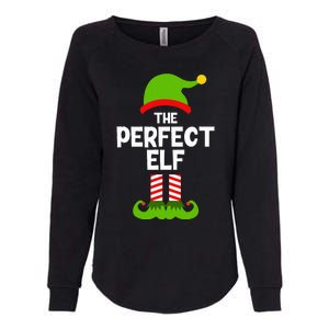 Funny The Perfect Elf Christmas Family Party Pajama Womens California Wash Sweatshirt