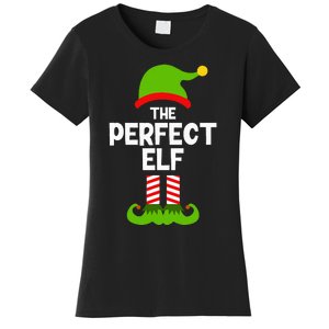 Funny The Perfect Elf Christmas Family Party Pajama Women's T-Shirt