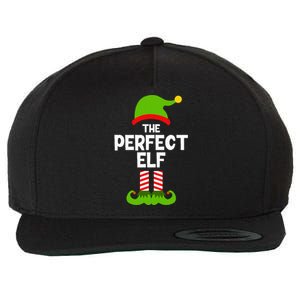 Funny The Perfect Elf Christmas Family Party Pajama Wool Snapback Cap