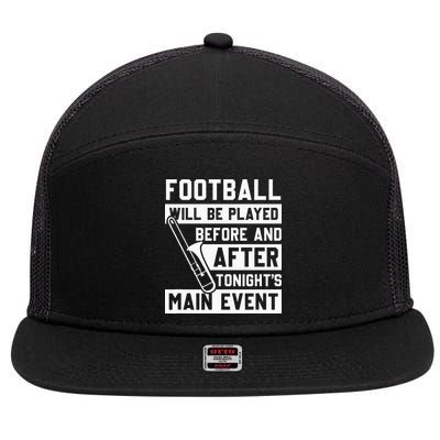 Funny Trombone Player Marching Band 7 Panel Mesh Trucker Snapback Hat