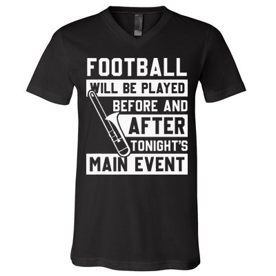 Funny Trombone Player Marching Band V-Neck T-Shirt