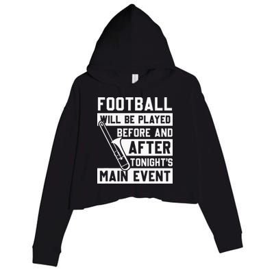 Funny Trombone Player Marching Band Crop Fleece Hoodie