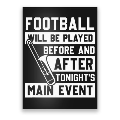 Funny Trombone Player Marching Band Poster