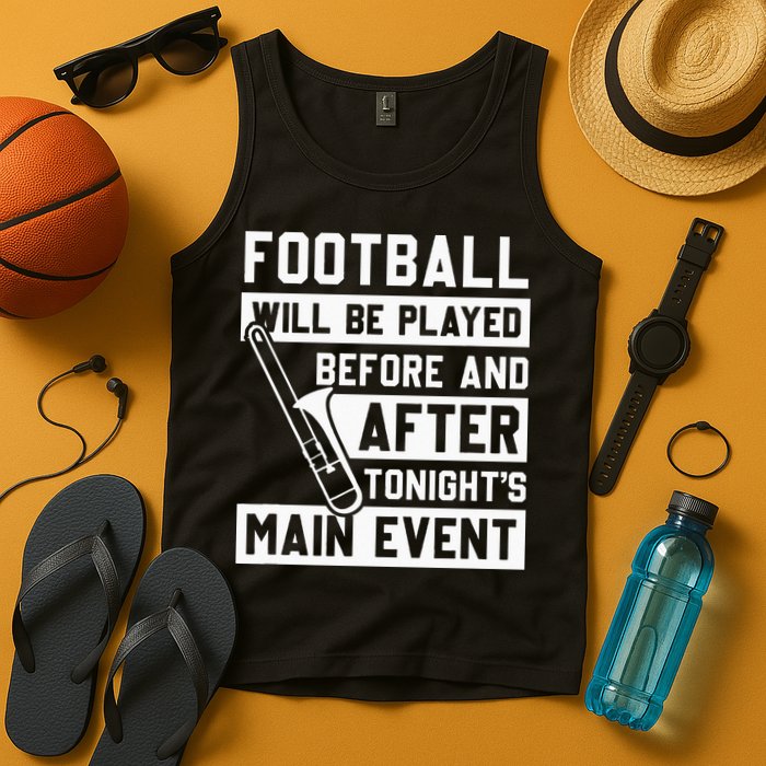 Funny Trombone Player Marching Band Tank Top