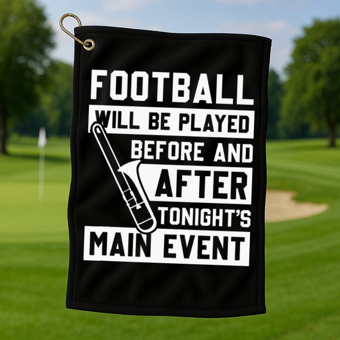 Funny Trombone Player Marching Band Golf Towel