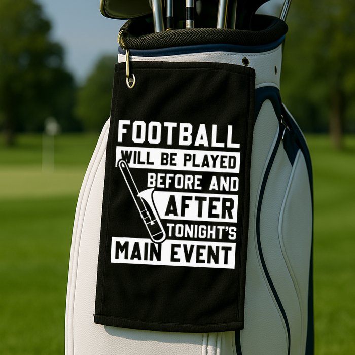 Funny Trombone Player Marching Band Golf Towel