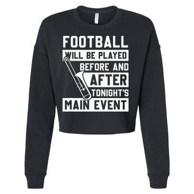 Funny Trombone Player Marching Band Cropped Pullover Crew