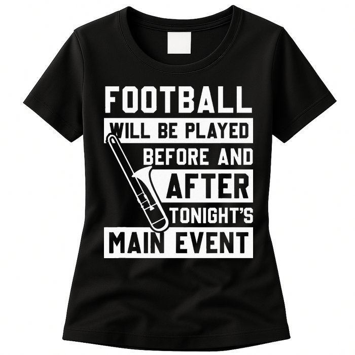 Funny Trombone Player Marching Band Womens T-Shirt
