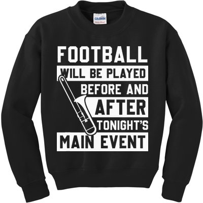 Funny Trombone Player Marching Band Kids Sweatshirt