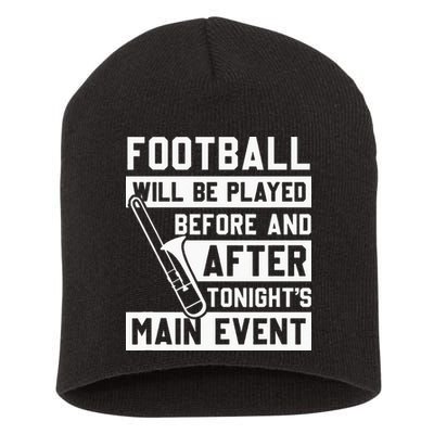 Funny Trombone Player Marching Band Short Acrylic Beanie
