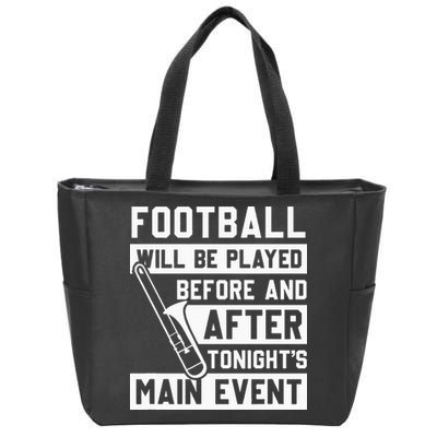 Funny Trombone Player Marching Band Zip Tote Bag