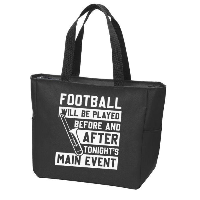 Funny Trombone Player Marching Band Zip Tote Bag