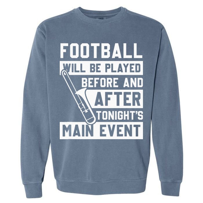 Funny Trombone Player Marching Band Garment-Dyed Sweatshirt