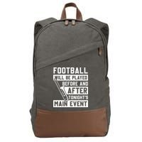 Funny Trombone Player Marching Band Cotton Canvas Backpack