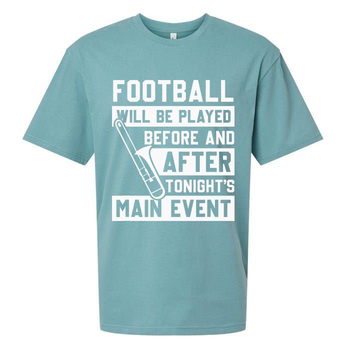 Funny Trombone Player Marching Band Sueded Cloud Jersey T-Shirt
