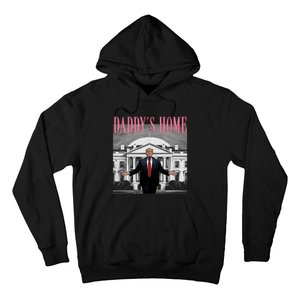 Funny Trump Pink Daddys Home  Trump 2024 Hoodie