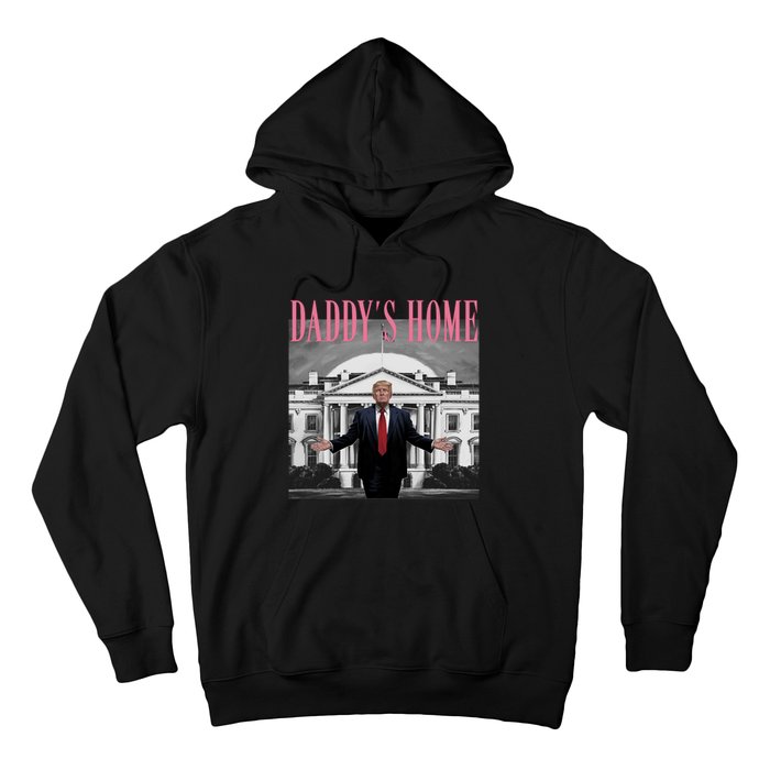 Funny Trump Pink Daddys Home  Trump 2024 Hoodie