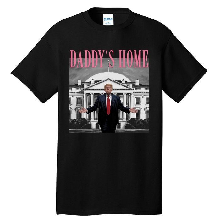 Funny Trump Pink Daddys Home  Trump 2024 Tall T-Shirt