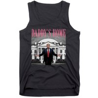 Funny Trump Pink Daddys Home  Trump 2024 Tank Top