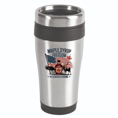 Funny Trump Quote Canada 51st State Of Usa 16oz Travel Tumbler