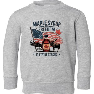 Funny Trump Quote Canada 51st State Of Usa Toddler Sweatshirt