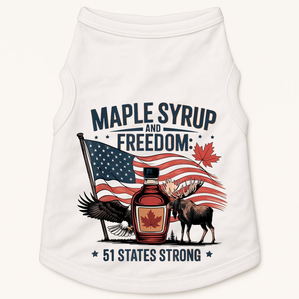 Funny Trump Quote Canada 51st State Of Usa Doggie Tank