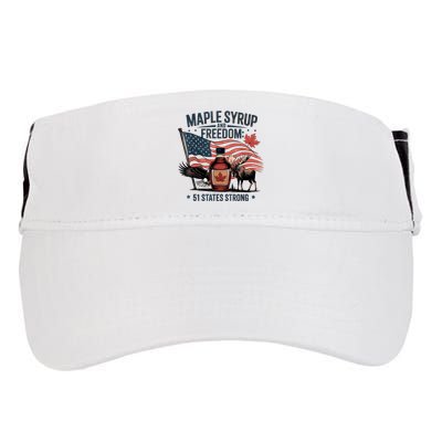 Funny Trump Quote Canada 51st State Of Usa Adult Drive Performance Visor