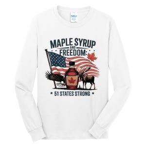 Funny Trump Quote Canada 51st State Of Usa Tall Long Sleeve T-Shirt