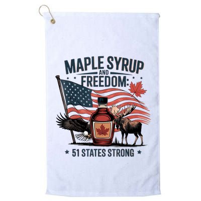 Funny Trump Quote Canada 51st State Of Usa Golf Towel