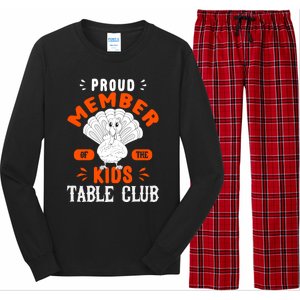 Funny Thanksgiving Quote Thanksgiving Dinner Cute Turkey Long Sleeve Pajama Set