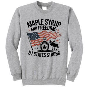 Funny Trump Quote Canada 51st State Of Usa Tall Sweatshirt