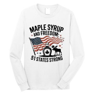 Funny Trump Quote Canada 51st State Of Usa Long Sleeve Shirt