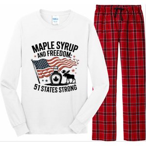 Funny Trump Quote Canada 51st State Of Usa Long Sleeve Pajama Set