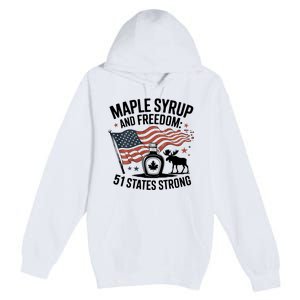 Funny Trump Quote Canada 51st State Of Usa Premium Pullover Hoodie