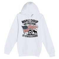 Funny Trump Quote Canada 51st State Of Usa Premium Pullover Hoodie