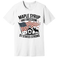 Funny Trump Quote Canada 51st State Of Usa Premium T-Shirt